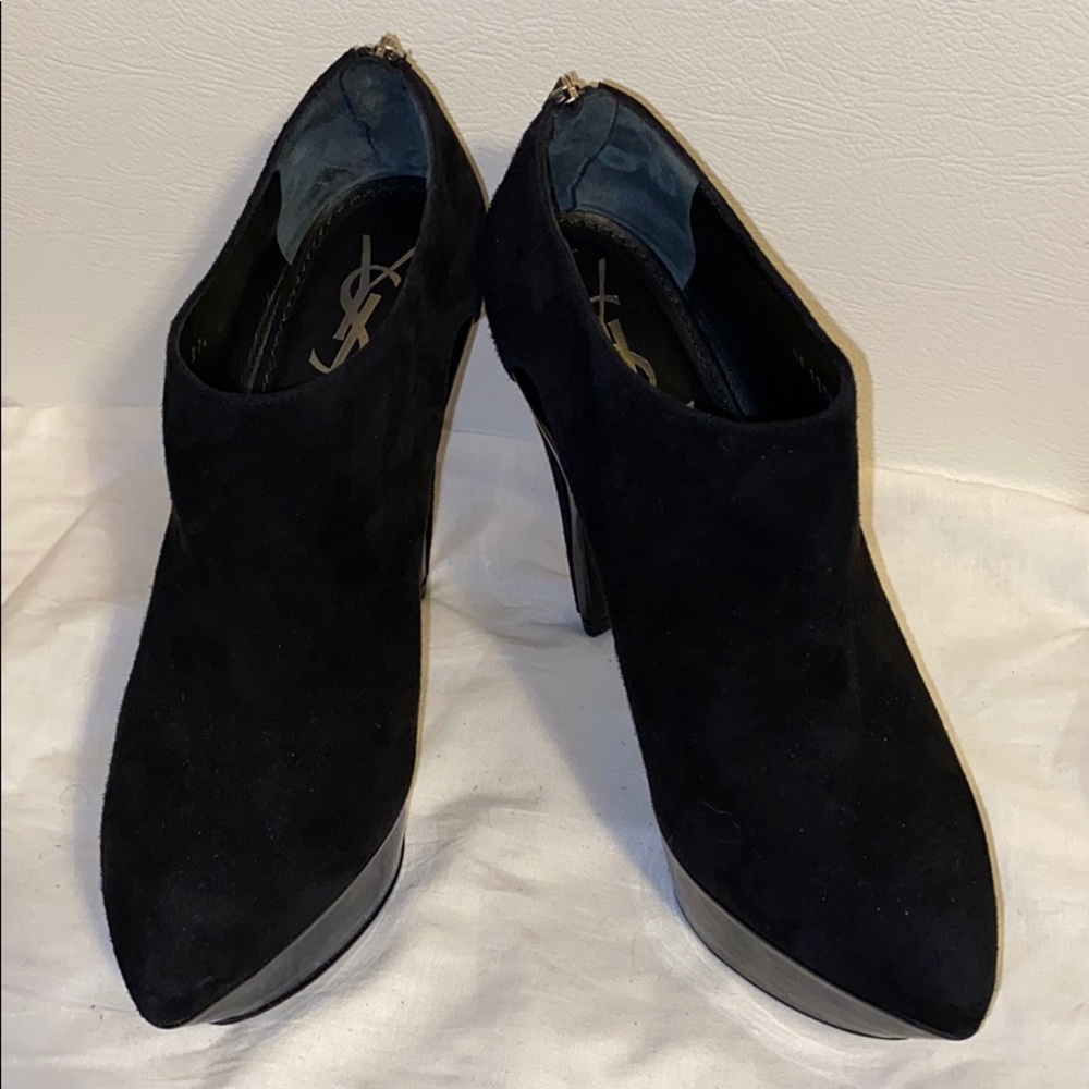 YSL Suede bootie
